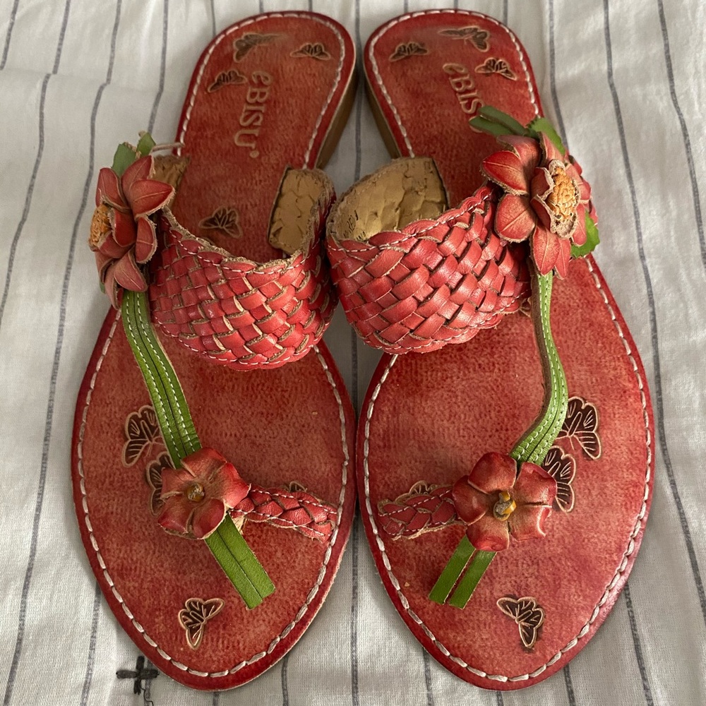 🌺 Ebisu Leather Sandals 🌺